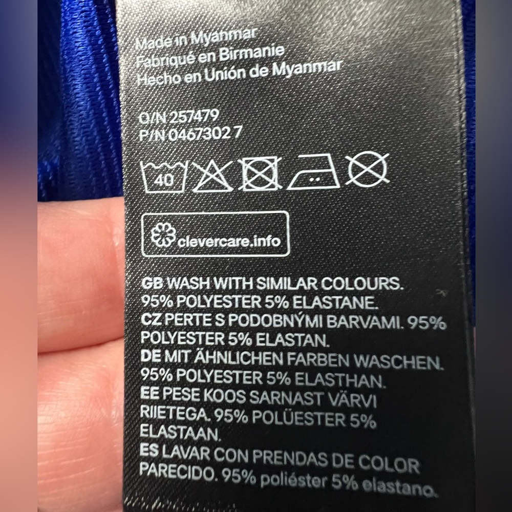 H&M Vibrant Blue Mini Dress - Picture 8 of 11
